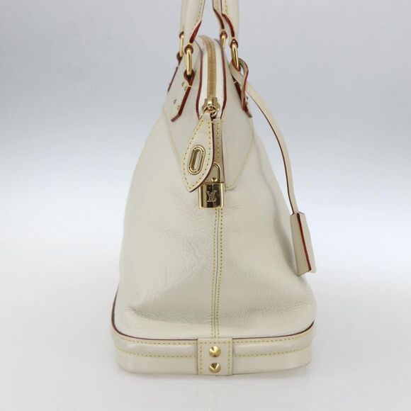 Louis Vuitton Suhali Lockit Handbag Leather White Leather Handbag - Picture 3 of 16